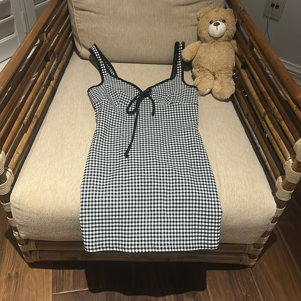 Urban Outfitters Monochrome Checkered Top